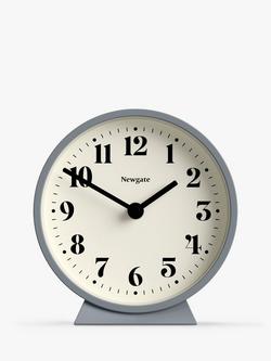 Newgate Clocks Theatre Silent Sweep Analogue Mantel Clock, French Navy