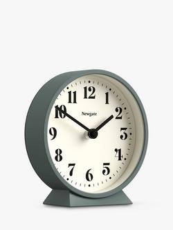 Newgate Clocks Theatre Silent Sweep Analogue Mantel Clock - view 2, Asparagus Green