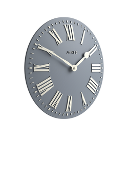Jones Clocks Strand Roman Numeral Analogue Wall Clock, 30cm, French Navy - view 2, French Navy