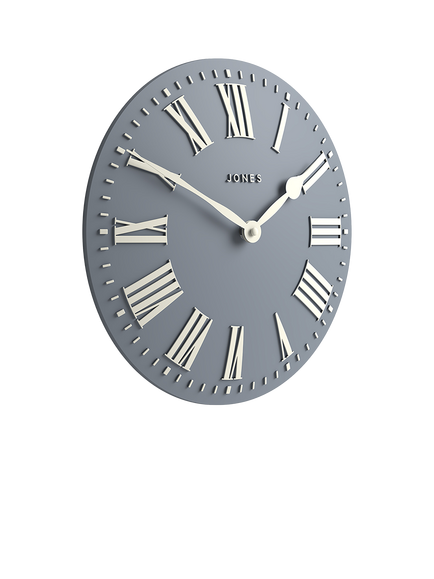 Jones Clocks Strand Roman Numeral Analogue Wall Clock, 30cm, French Navy - view 2, French Navy