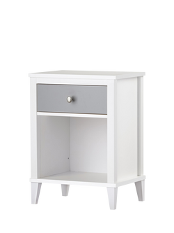 Little Seeds Monarch Hill Poppy Nightstand - view 2, White/Grey/Charcoal