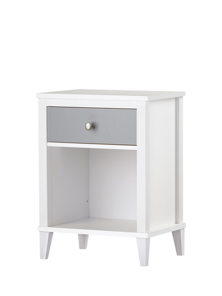 Little Seeds Monarch Hill Poppy Nightstand - view 2, White/Grey/Charcoal
