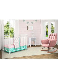 Little Seeds Monarch Hill Poppy Nightstand, White/Grey/Charcoal