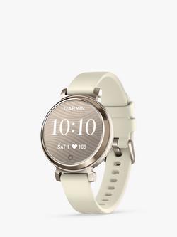 Garmin Lily 2 Smart Fitness Watch with Silicone Band, Cream Gold/Coconut, Cream Gold