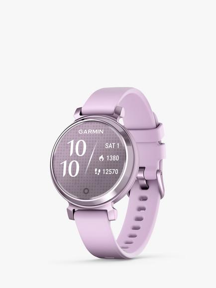 Garmin Lily 2 Smart Fitness Watch with Silicone Band, Lilac