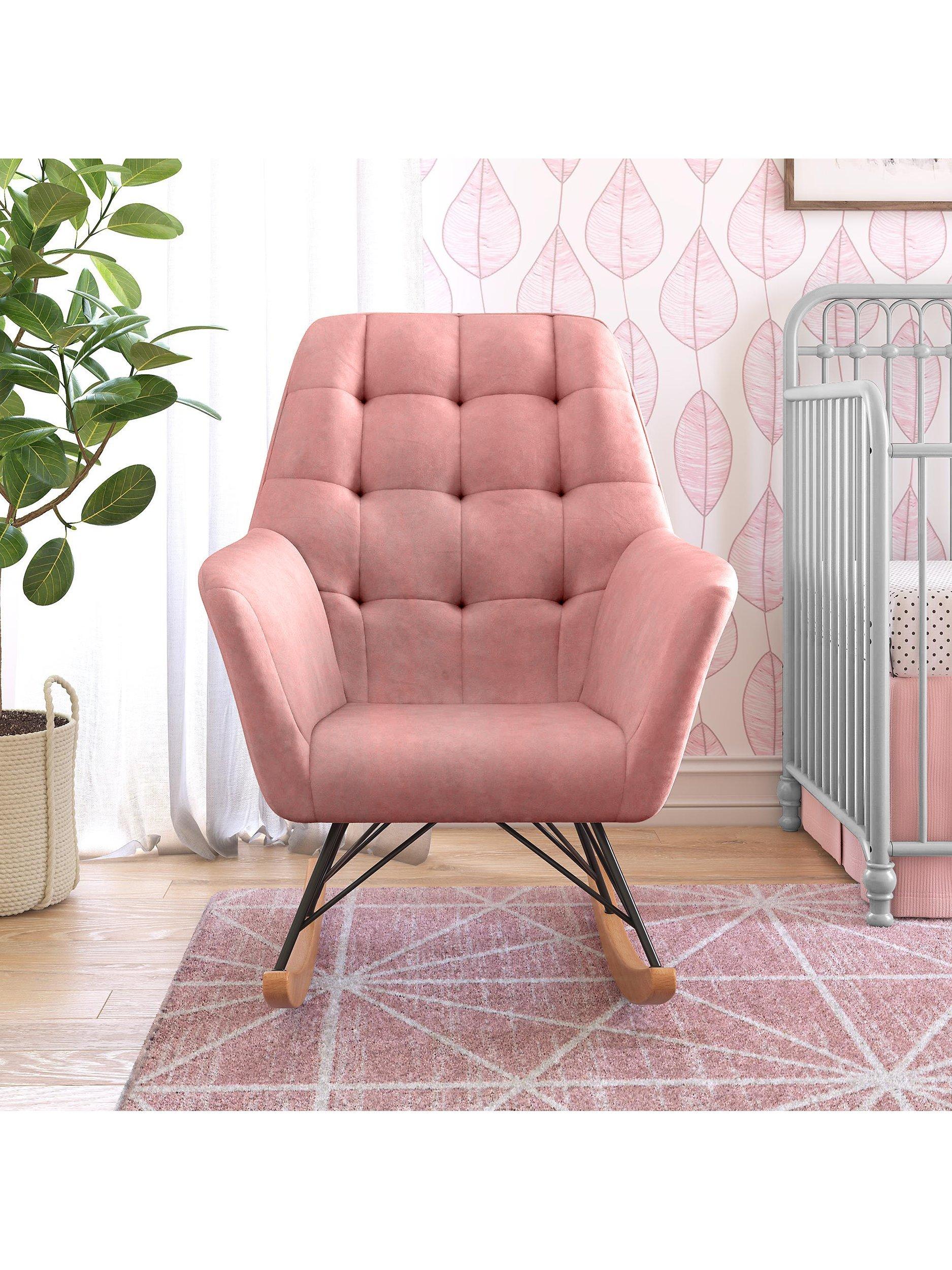 Pink glider chair best sale