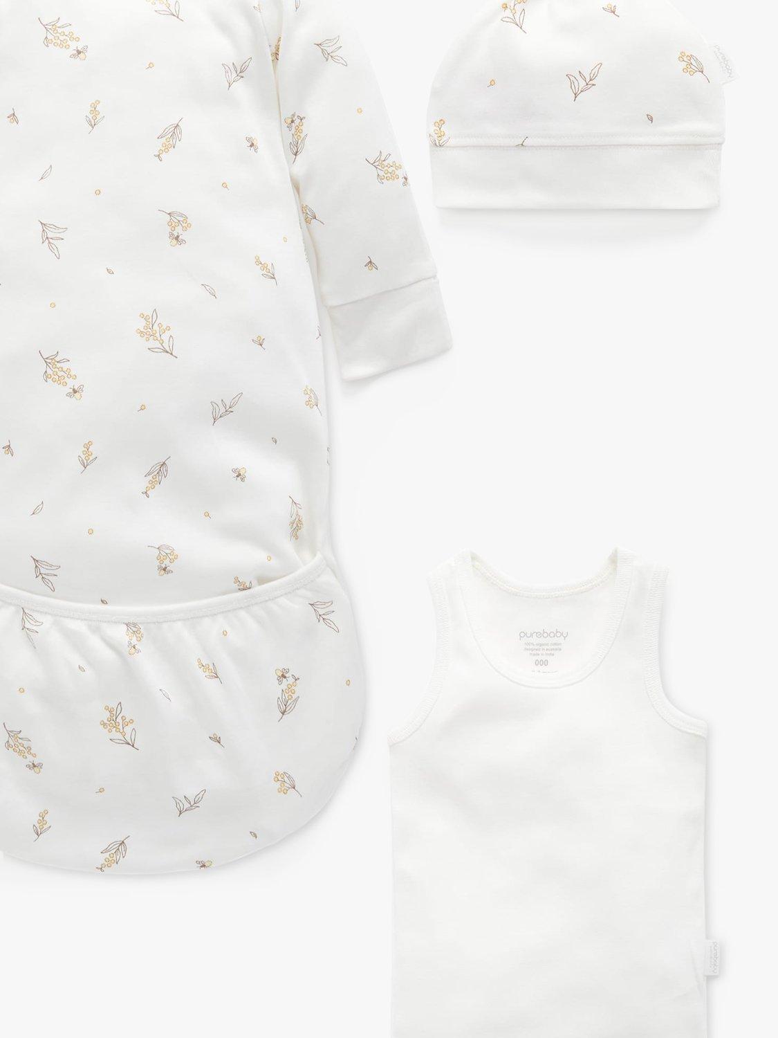Product image 3 of 5, which shows Purebaby Newborn Hospital Pack, White