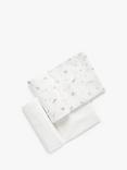 Purebaby Essentials Organic Cotton Muslin Wrap Set, Pack of 2, Vanilla Blossom