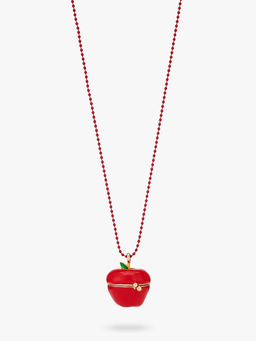 Stych Kids' Apple Locket, Red/Gold