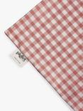 Piglet in Bed Cotton Gingham Kids' Duvet Cover Set, Red Dune