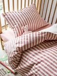 Piglet in Bed Cotton Seersucker Kids' Duvet Cover Set, Desert Sand