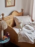 Piglet in Bed Kids Gingham Cotton Fitted Baby Sheet