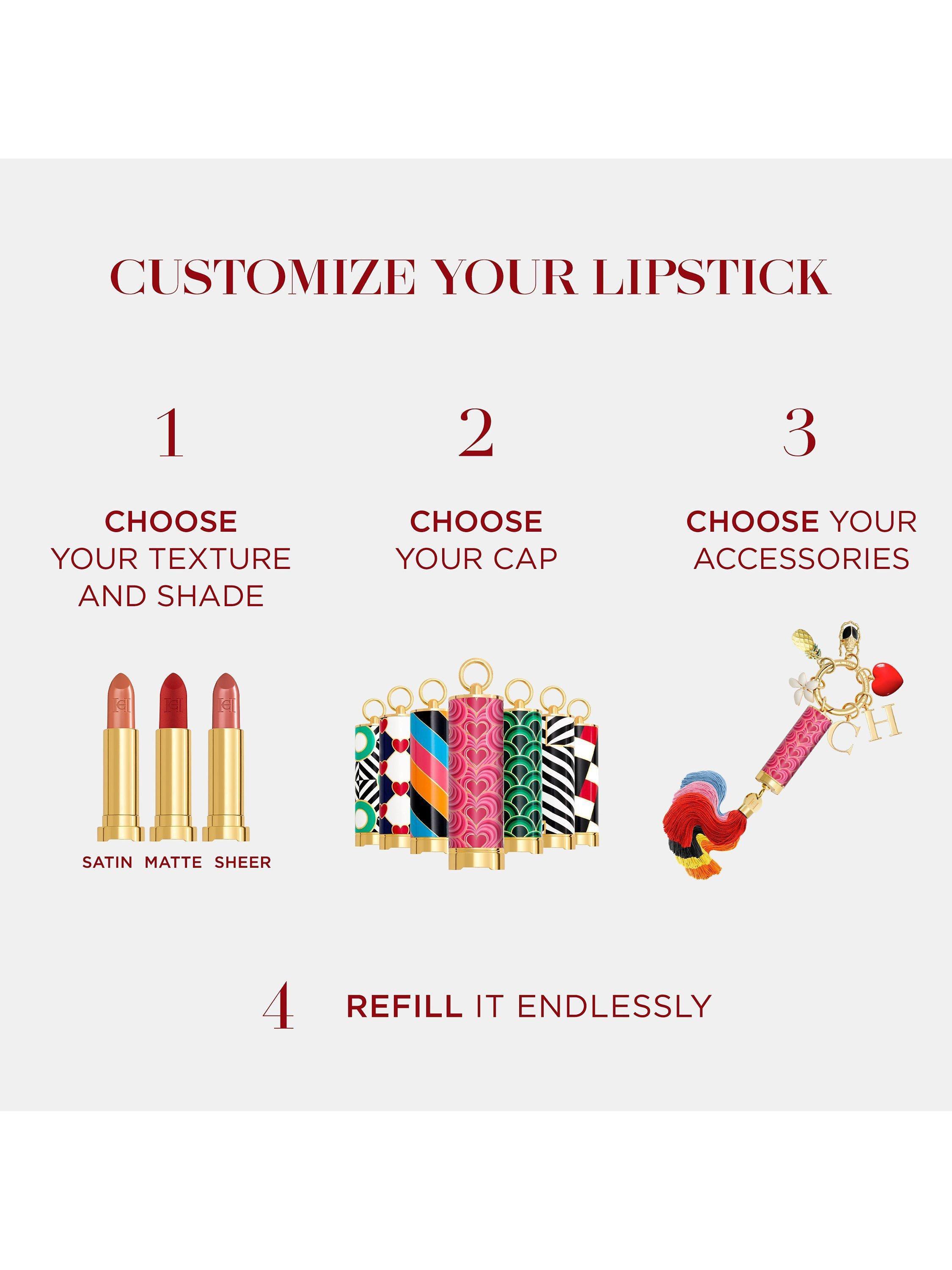 Product image 3 of 3, which shows Carolina Herrera The Lipstick Cap, Love Beats