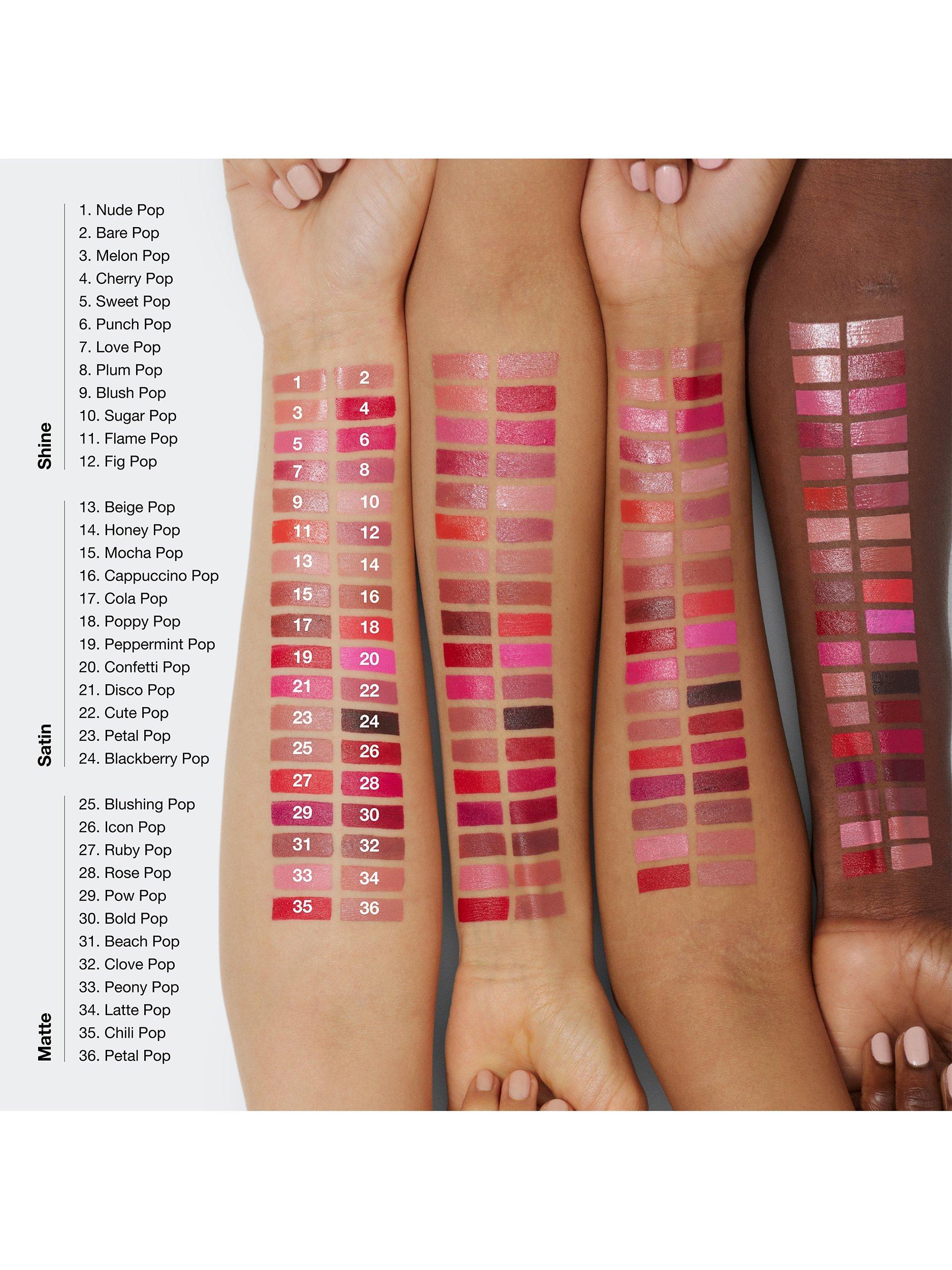 Product image 5 of 5, which shows Clinique Pop Longwear Lipstick, Satin, Poppy Pop