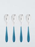 John Lewis Studio Dessert Spoons, Set of 4, Blue