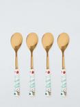 John Lewis Ulla Floral Teaspoons, Set of 4, Gold