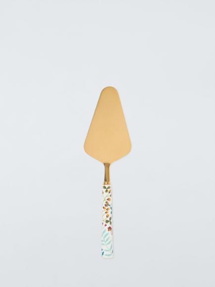 John Lewis Ulla Floral Cake Slice, Gold, Gold