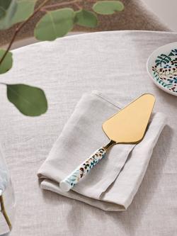 John Lewis Ulla Floral Cake Slice, Gold - view 2, Gold