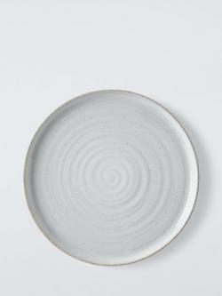 John Lewis Granite Speckle Glaze Dinner Plate, 27cm, Grey, 