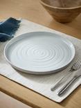 John Lewis Granite Speckle Glaze Dinner Plate, 27cm, Grey