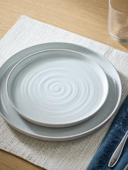 John Lewis Granite Speckle Glaze Side Plate, 21.5cm, Grey - view 2, 