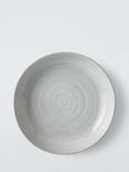 John Lewis Granite Speckle Glaze Pasta Bowl, 22.8cm, Grey