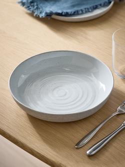 John Lewis Granite Speckle Glaze Pasta Bowl, 22.8cm, Grey - view 2, 