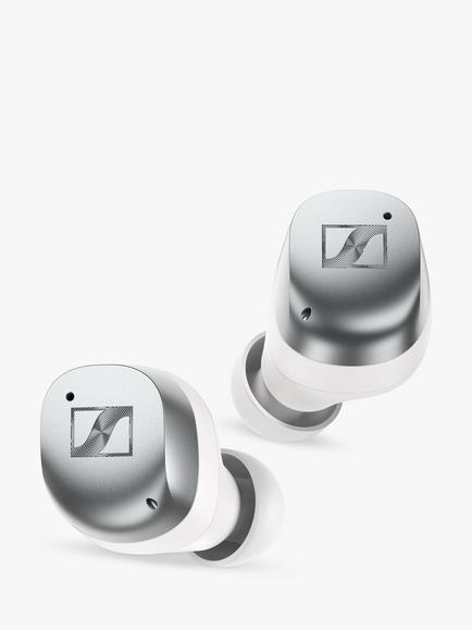 Sennheiser MOMENTUM True Wireless 4 Bluetooth In-Ear Headphones with Mic/Remote, Silver
