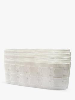 John Lewis Pencil Pleat Heading Tape, 75mm - view 2, White