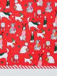 John Lewis Christmas Dogs Cotton Tea Towels, Set of 2, Red/Multi