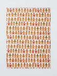 John Lewis Gingerbread Cotton Tea Towel, Multi