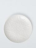John Lewis Star Debossed Stoneware Serving Plate, 25cm, White