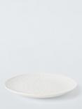 John Lewis Star Debossed Stoneware Serving Plate, 25cm, White