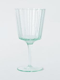 John Lewis Recycled Bubble Wine Glass, 175ml, Clear, Clear