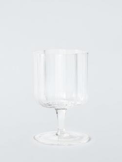 John Lewis Flower Wine Glass, 225ml, Clear, 