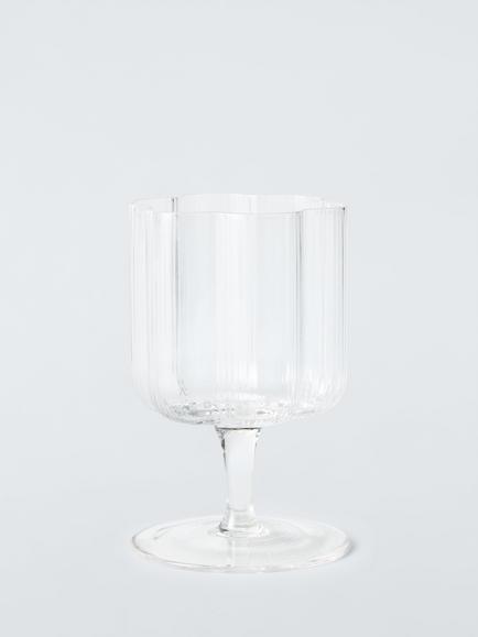 John Lewis Flower Wine Glass, 225ml, Clear, 