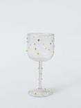 John Lewis Textured Dot Wine Glass, 275ml, Multi