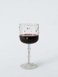 John Lewis Textured Dot Wine Glass, 275ml, Multi