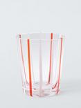 John Lewis Candy Stripe Glass Tumbler, 300ml