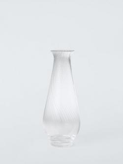 John Lewis Ribbed Glass Carafe, 725ml, Clear, 