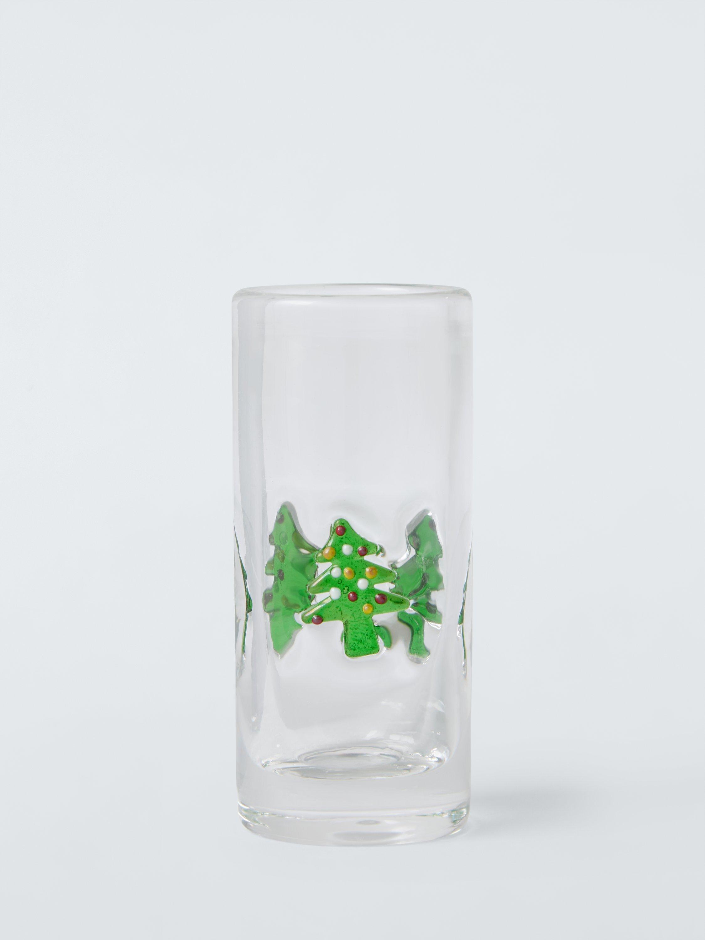 John Lewis Christmas Tree Shot Glass, 60ml, Clear