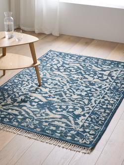 John Lewis Hand Knotted Amrita Ziegler Rug, Blue - view 2, Blue
