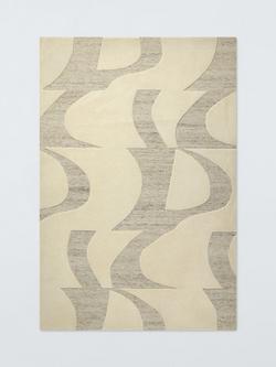 John Lewis Mellea Broken Wave Rug, Grey/Ivory, Grey/Ivory