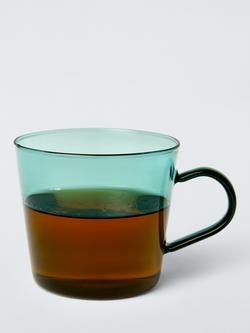 John Lewis Colour Glass Mug, 300ml - view 2, Green