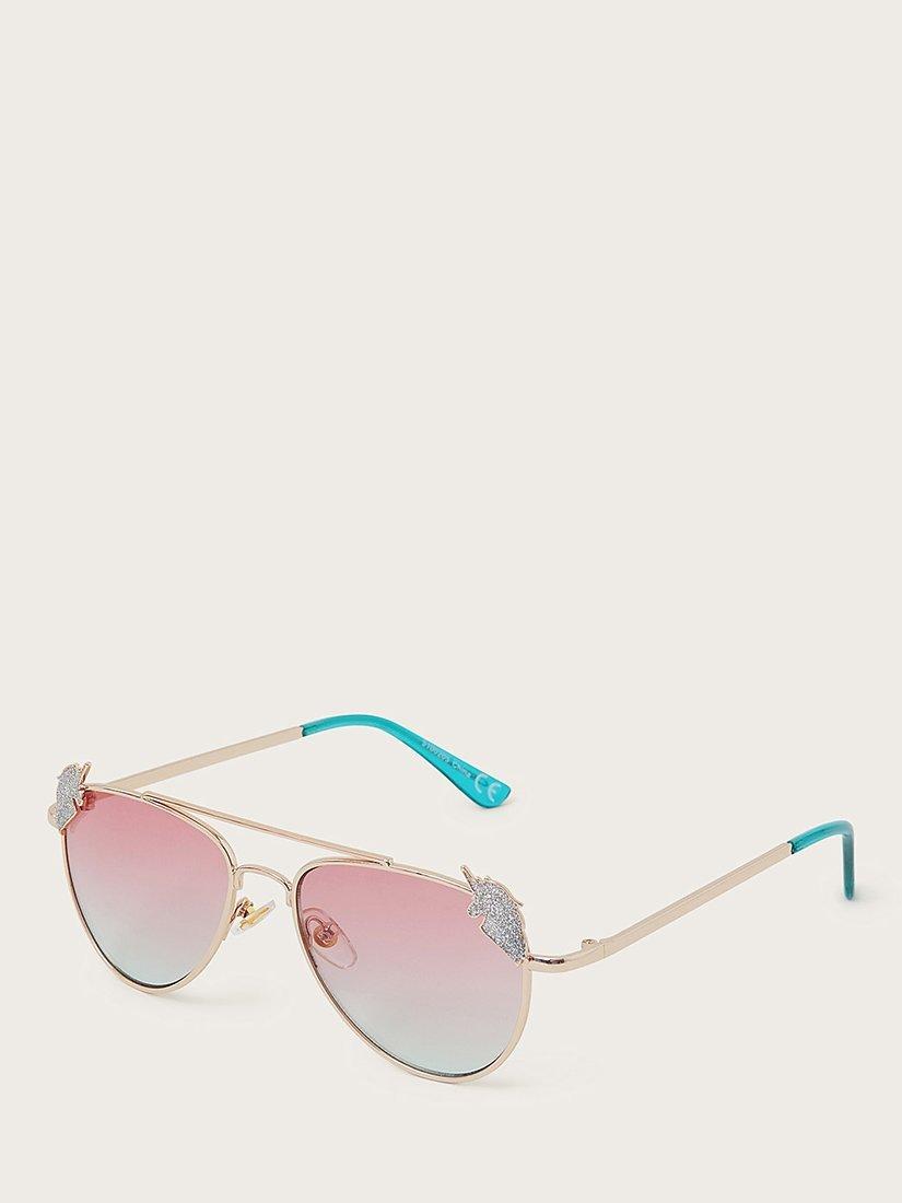 Monsoon Kids' Shimmer Unicorn Sunglasses, Aqua