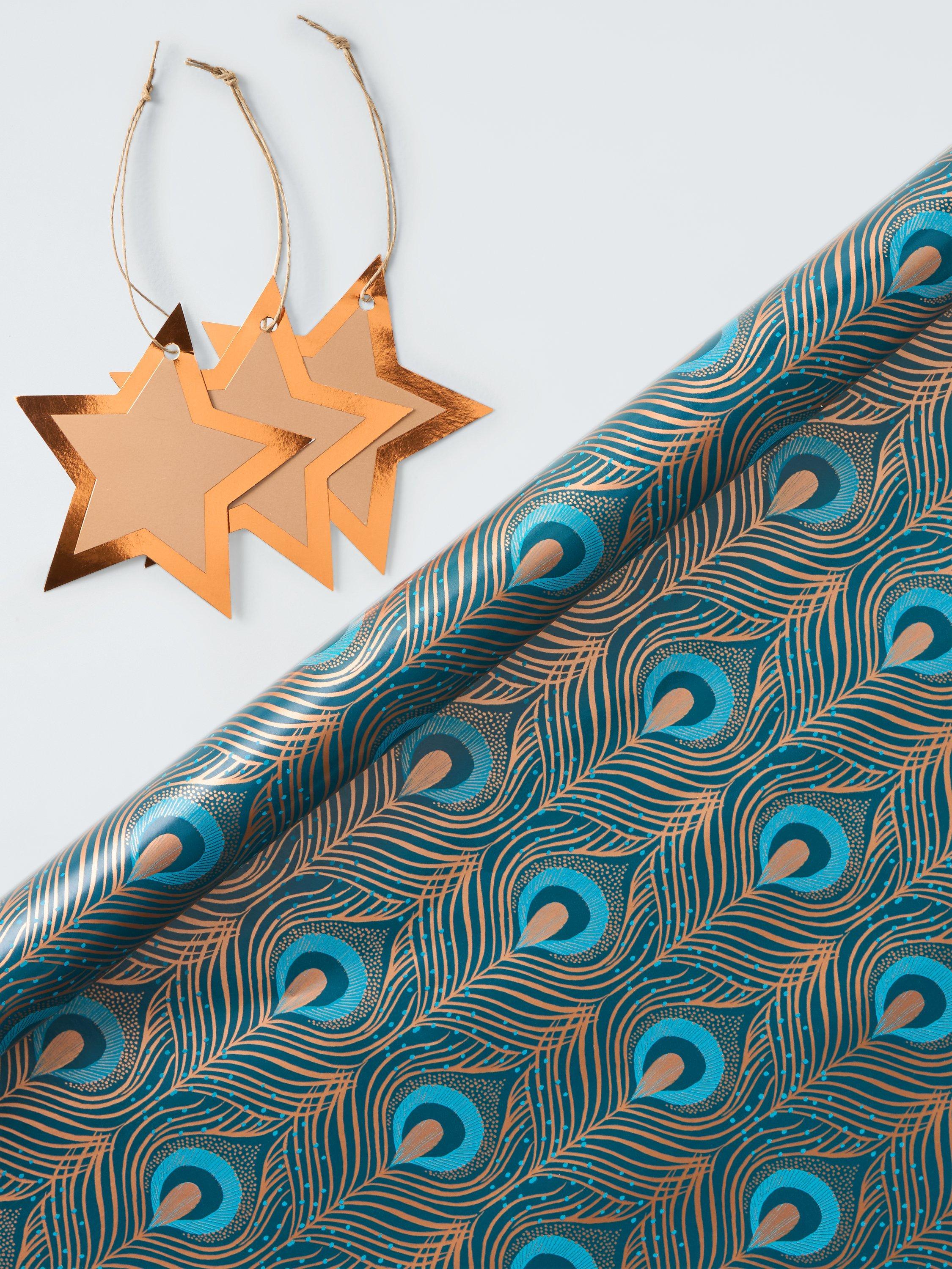 John Lewis Peacock Wrapping Paper L4m