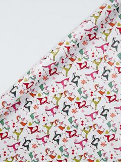 John Lewis Sugar & Spice Penguins Extra Wide Wrapping Paper, L8m