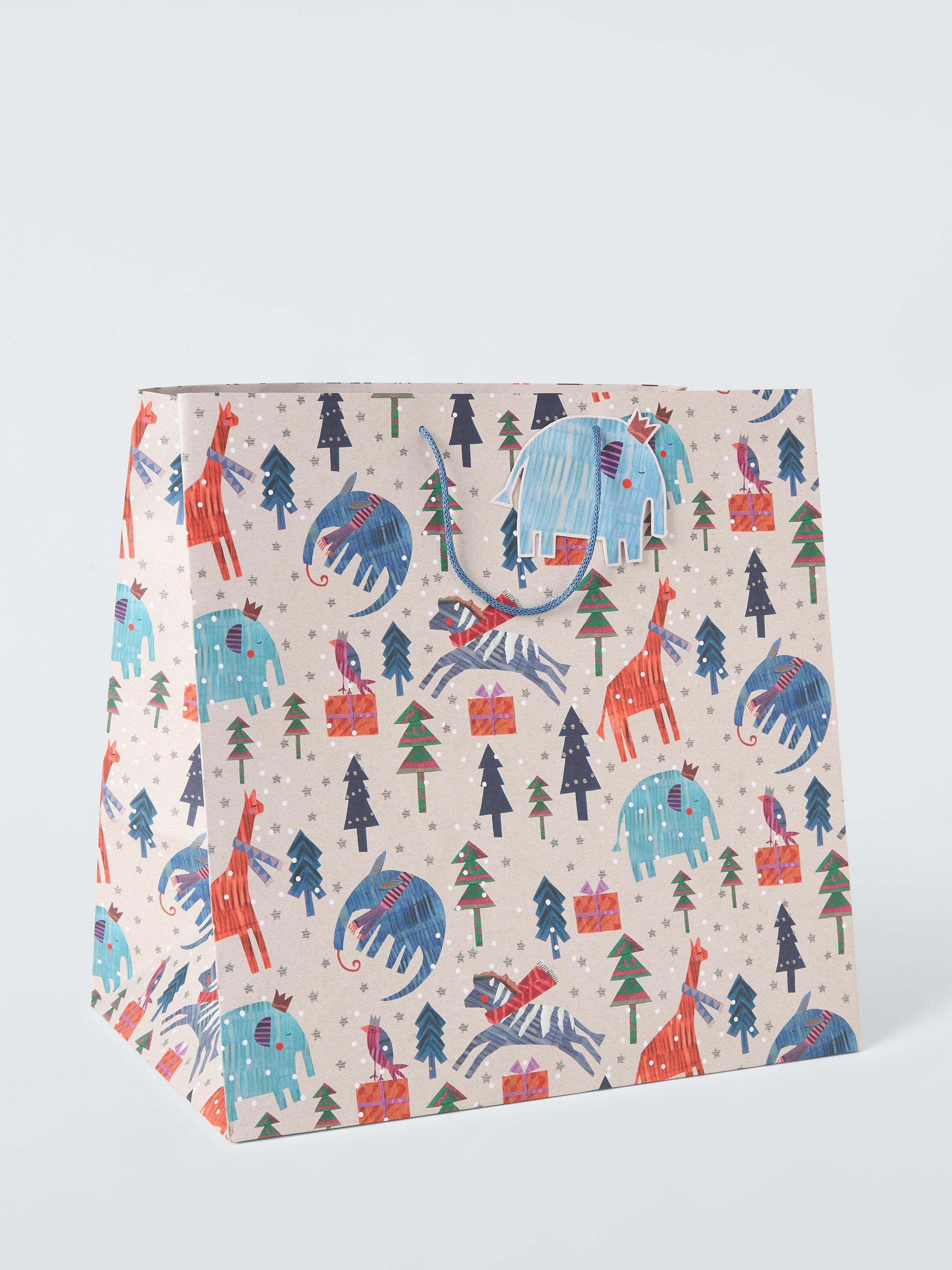 John Lewis Trinket & Treasure Animal Safari Gift Bag, Extra Large