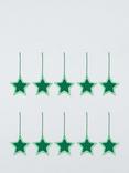 John Lewis Star Gift Tag, Pack of 10, Green