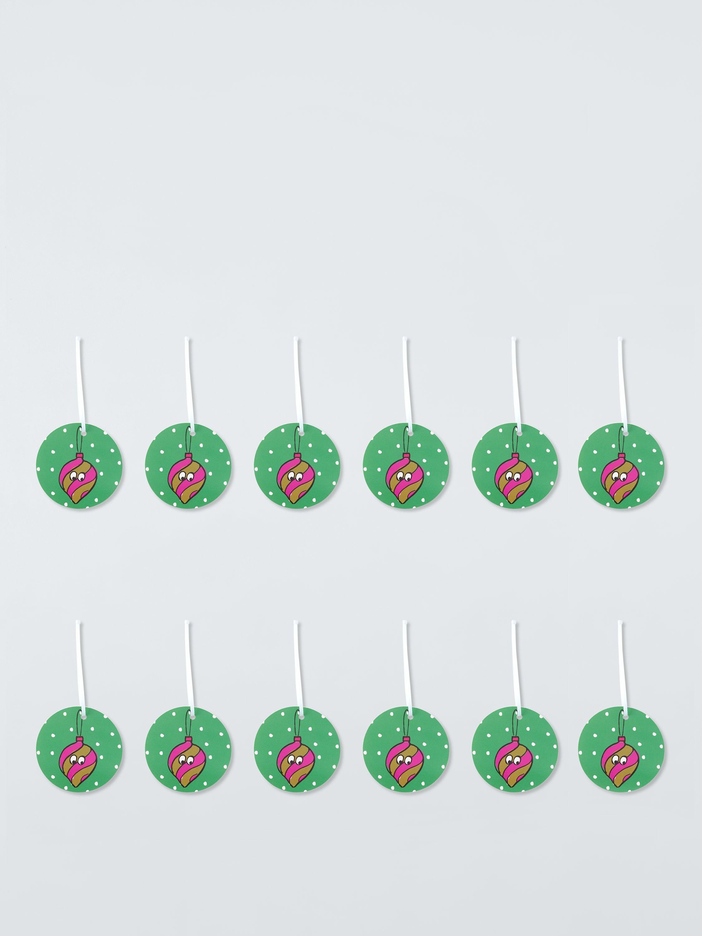 John Lewis Sugar & Spice Christmas Doodle Gift Tags, Pack of 12